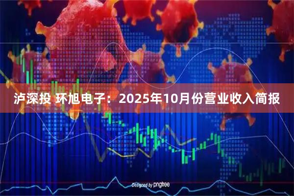 泸深投 环旭电子：2025年10月份营业收入简报